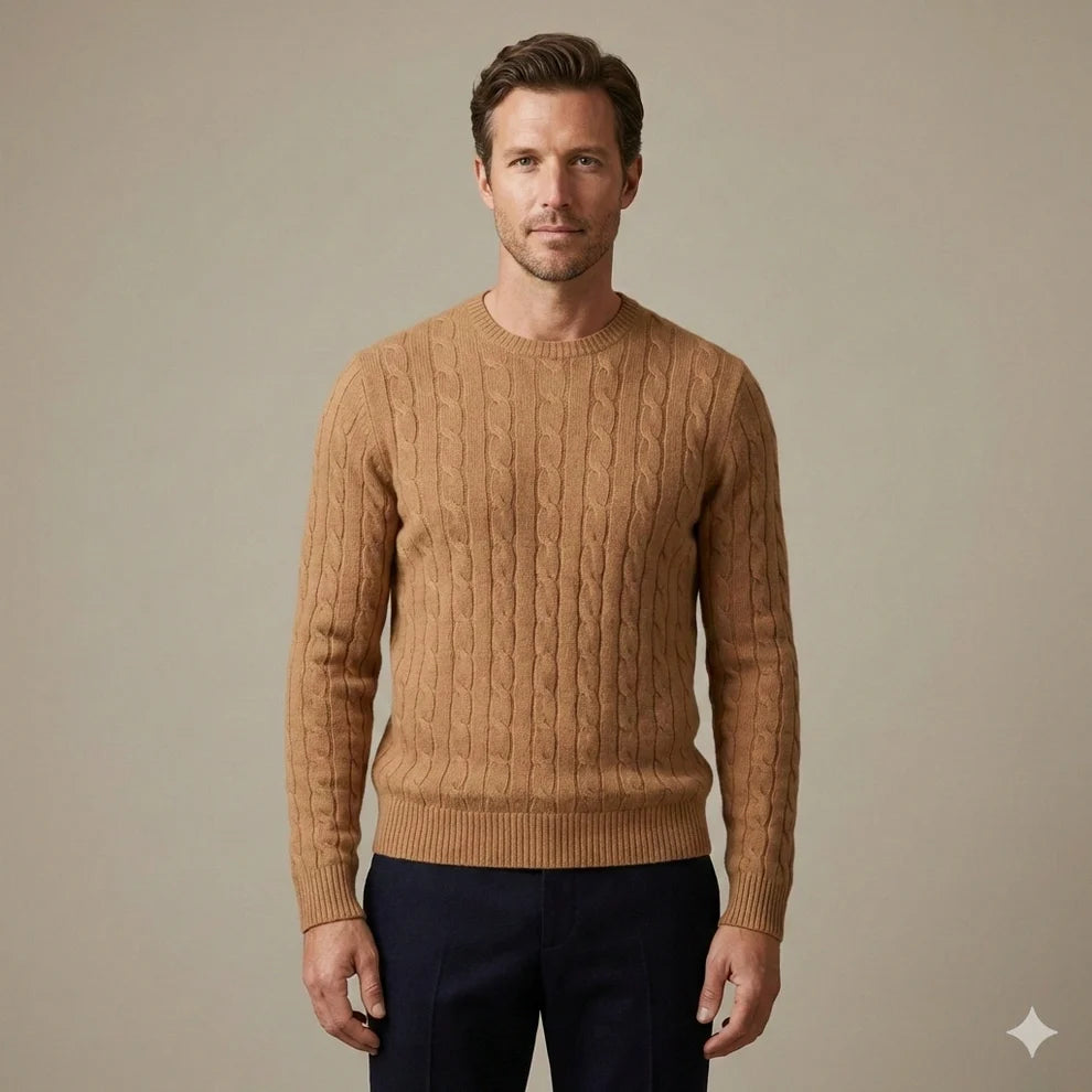 The Heritage Cable-Knit Cashmere Sweater