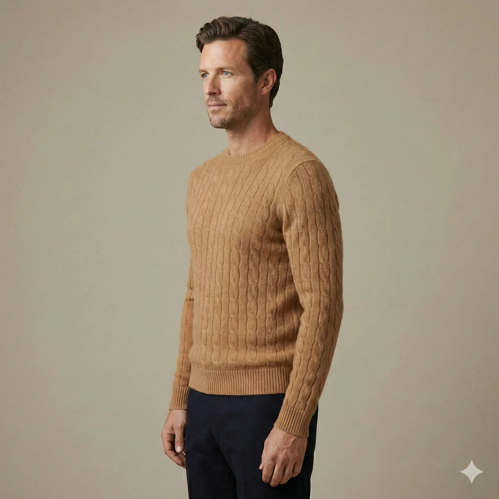 The Heritage Cable-Knit Cashmere Sweater