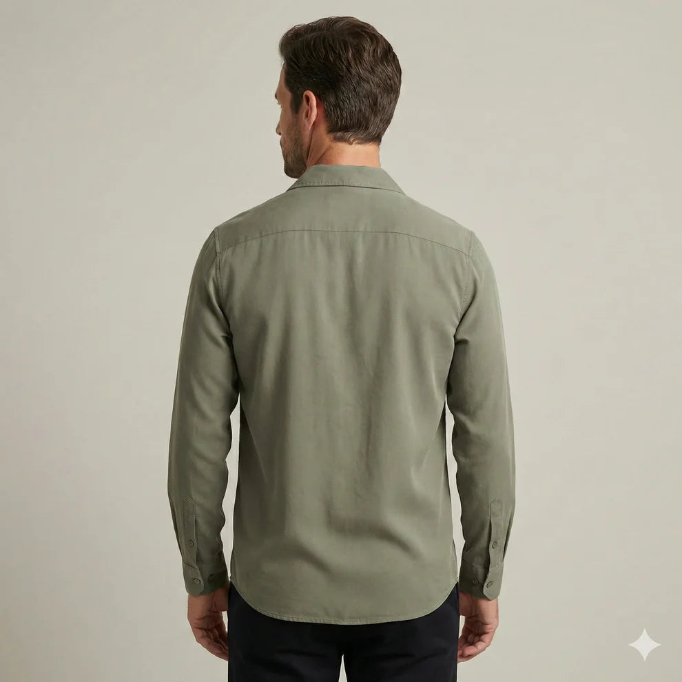 The Milano Tencel-Cotton Camp Collar Shirt