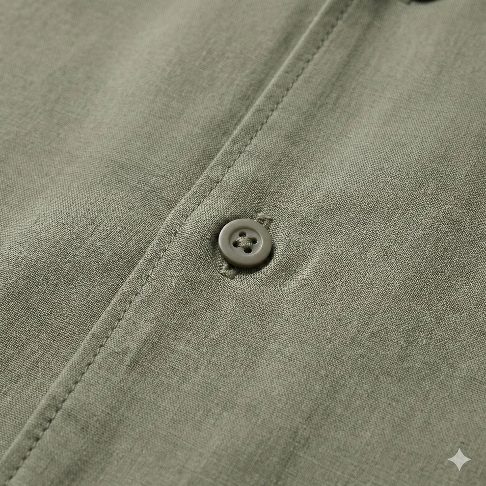 The Milano Tencel-Cotton Camp Collar Shirt